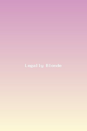 Legally Blonde